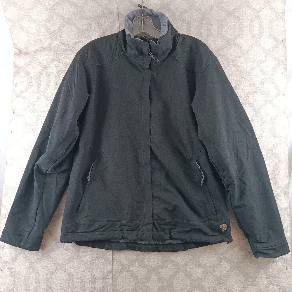 Mountain Hardwear Jacket Womens Medium Black‎ Full Zip Coat Primaloft